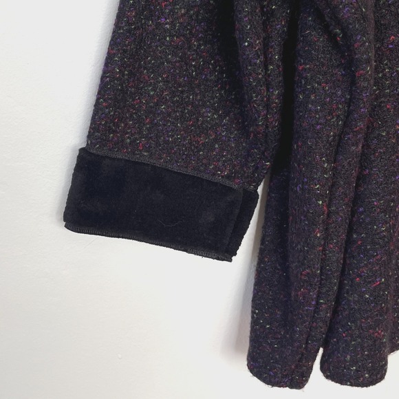 Lee Andersen 2X Jacket Velvet Trim Appliques Art To Wear Whimsical Winter - Picture 9 of 13